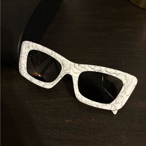 Prada Black and White Marble Sunglasses
